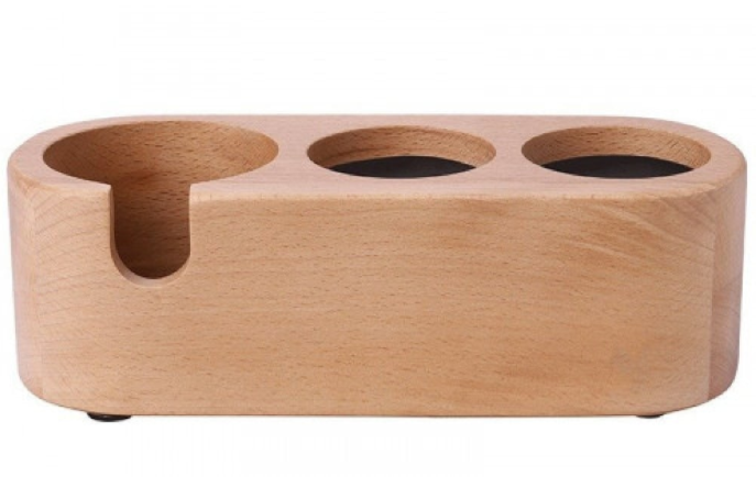 منظم و قاعدة خشبية مناسبة للتامبر و البورتافلتر | WOOD 3D