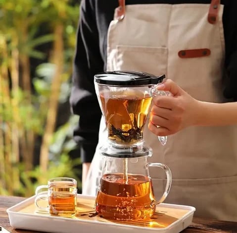 اداة تحضير الشاي كليفر شفاف | Clever 600ml