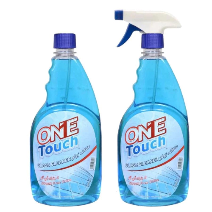 One Touch Home Glass Cleaner Spray - 700ml + 700ml Free