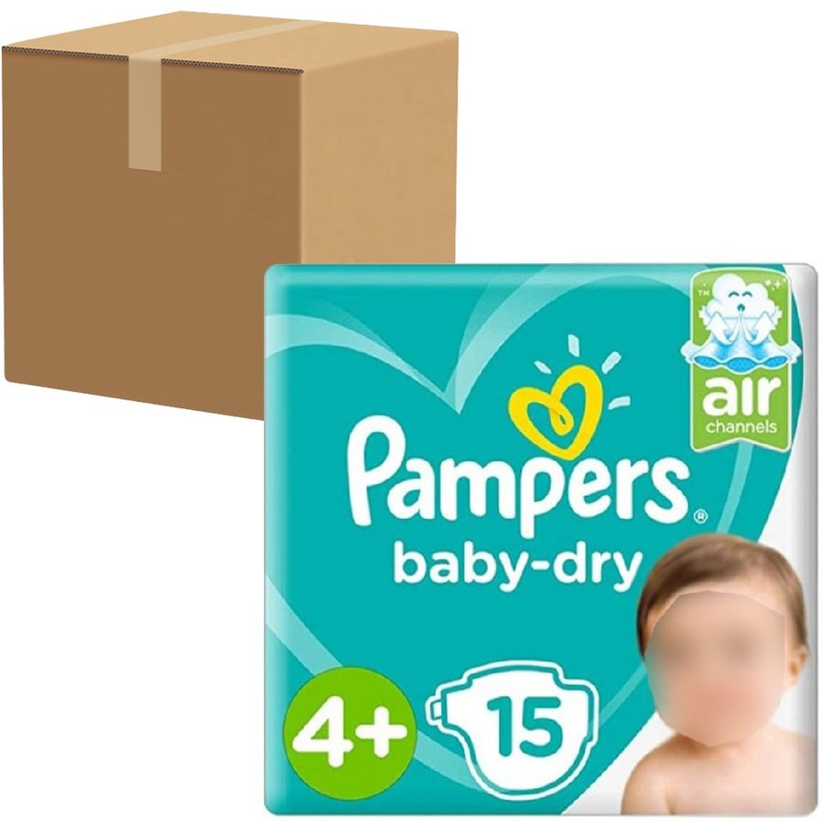 [Carton] Pampers Diapers No. 4+, 90 Diapers