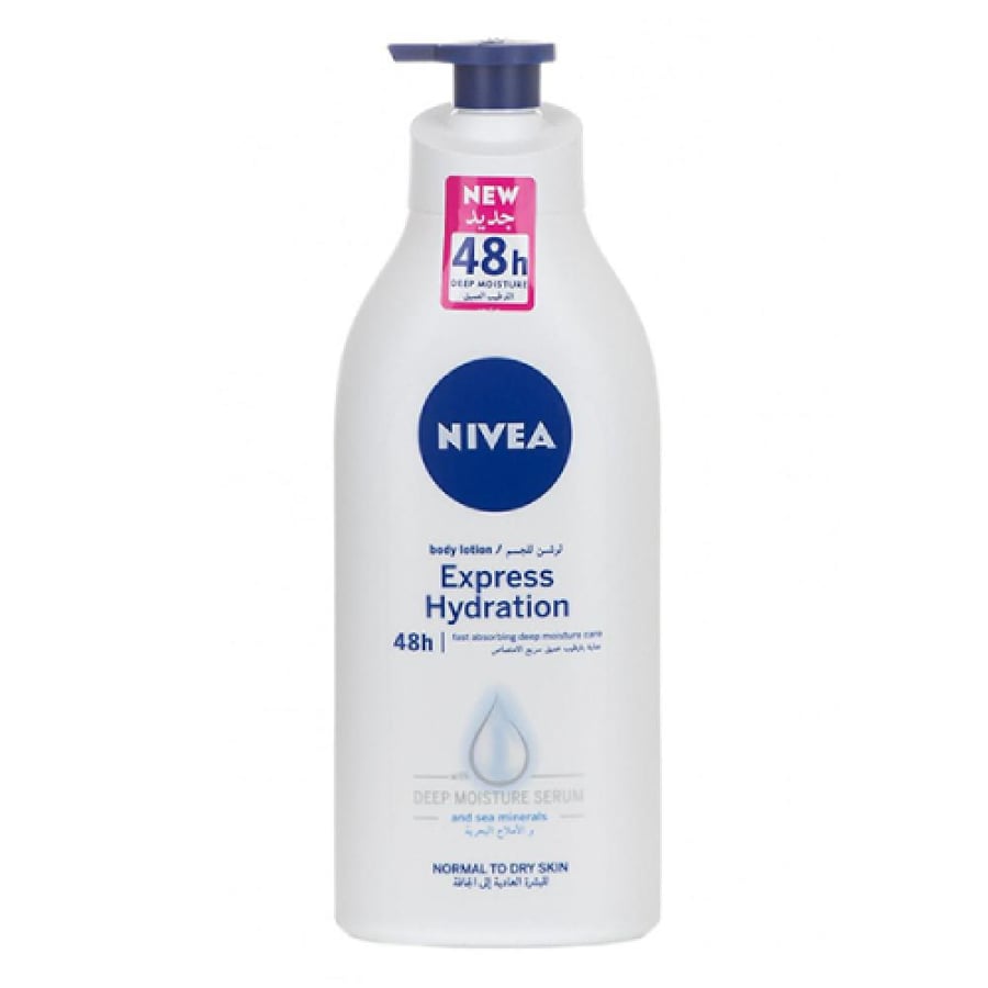 Nivea body care lotion and moisturizer 625 ml serum and sea salts