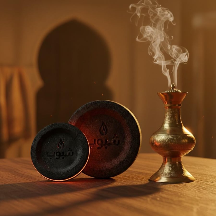 فحم شبوب سريع الاشتعال للبخور والعود مقاس 33 مل - 40 قرص