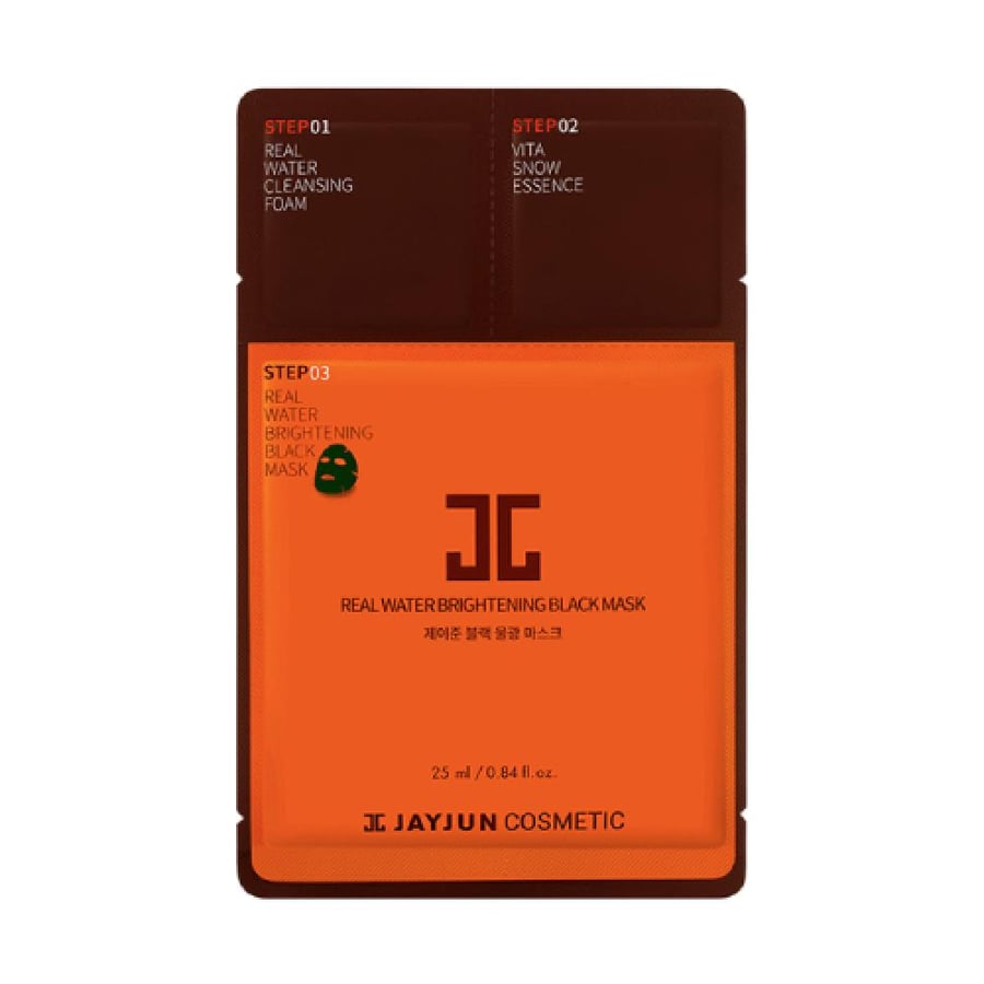 Jejun Real Water Skin Lightening Black Facial Mask - 25 ml