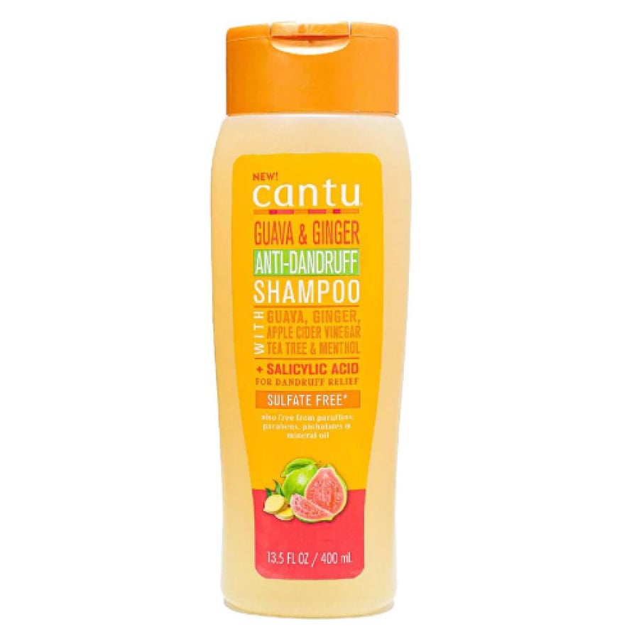 Cantu Anti-Dandruff and Scalp Purifying Shampoo with Guava, Ginger, Apple Cider Vinegar and Tea Tree Oil - 400 ml