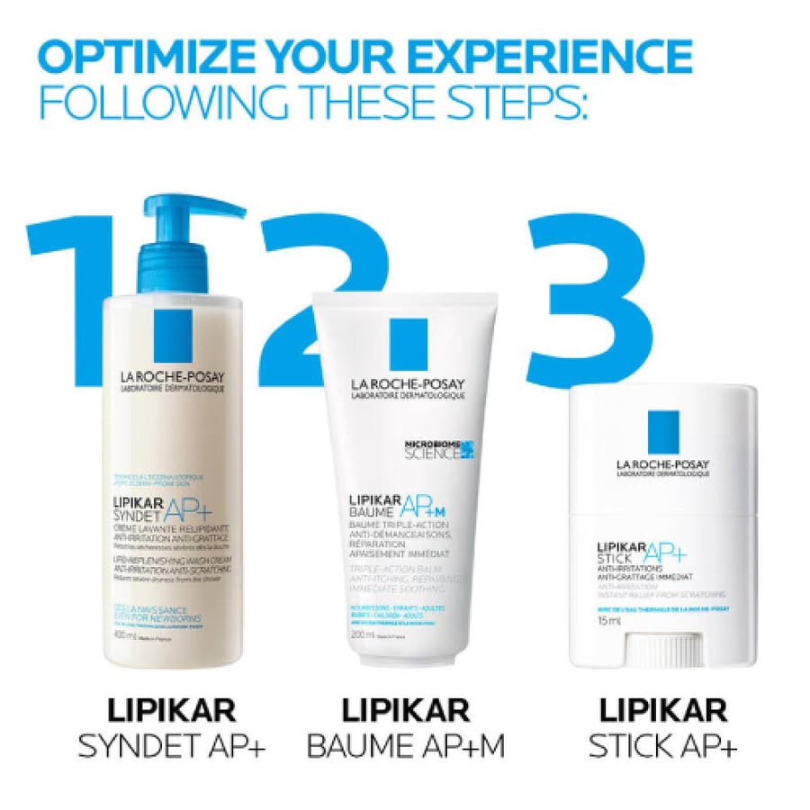 La Roche-Posay Lipikar Triple Action Repairing Moisturizing Lotion for dry, eczema-prone skin to reduce itching - 200 ml