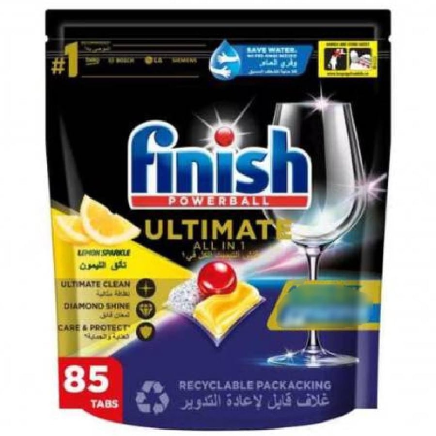 Finish Ultimate Lemon Cubes 85 Tablets