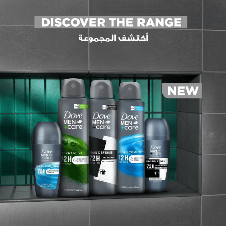 دوف مزيل عرق رول عنايه + رجالي جاف غير مرئي - 50 مل