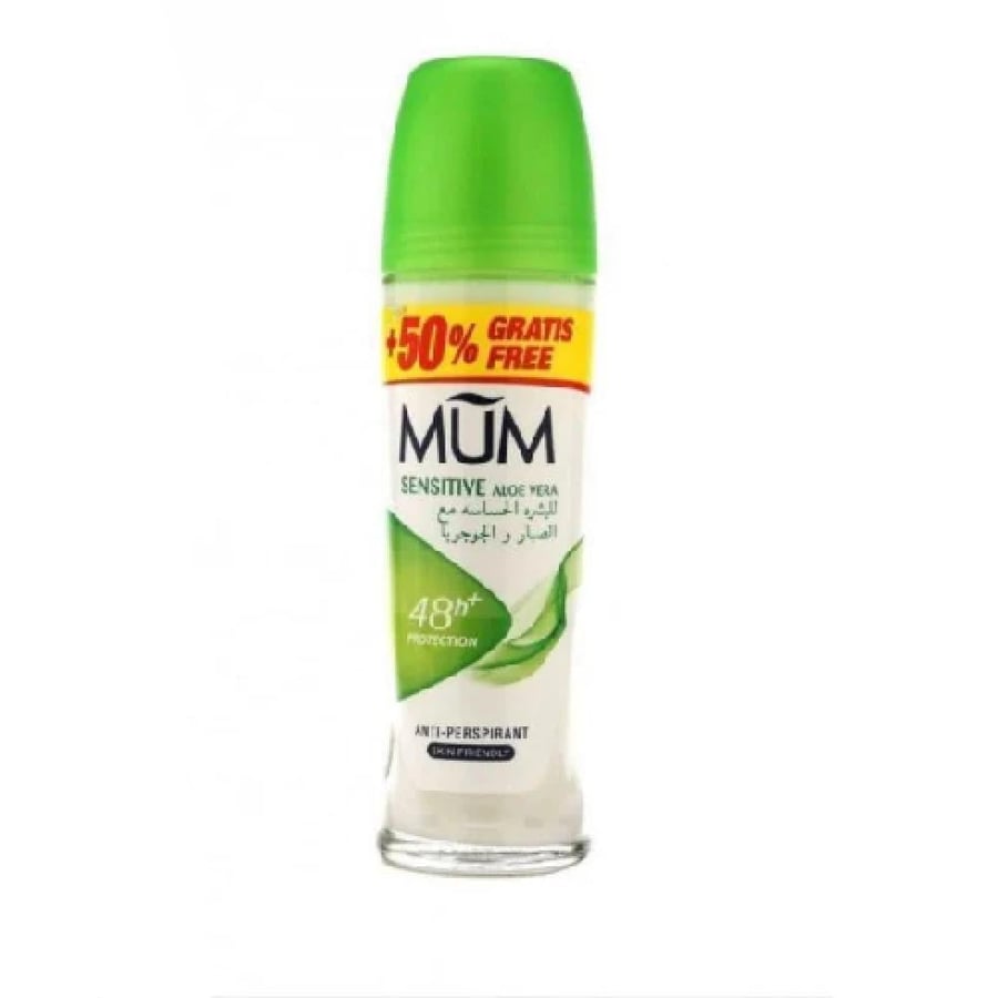 Mam Roll-On Deodorant with Aloe Vera and Jojoba Extracts for Sensitive Skin 75 ml