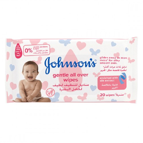 Johnson's baby wet wipes 72 wipes
