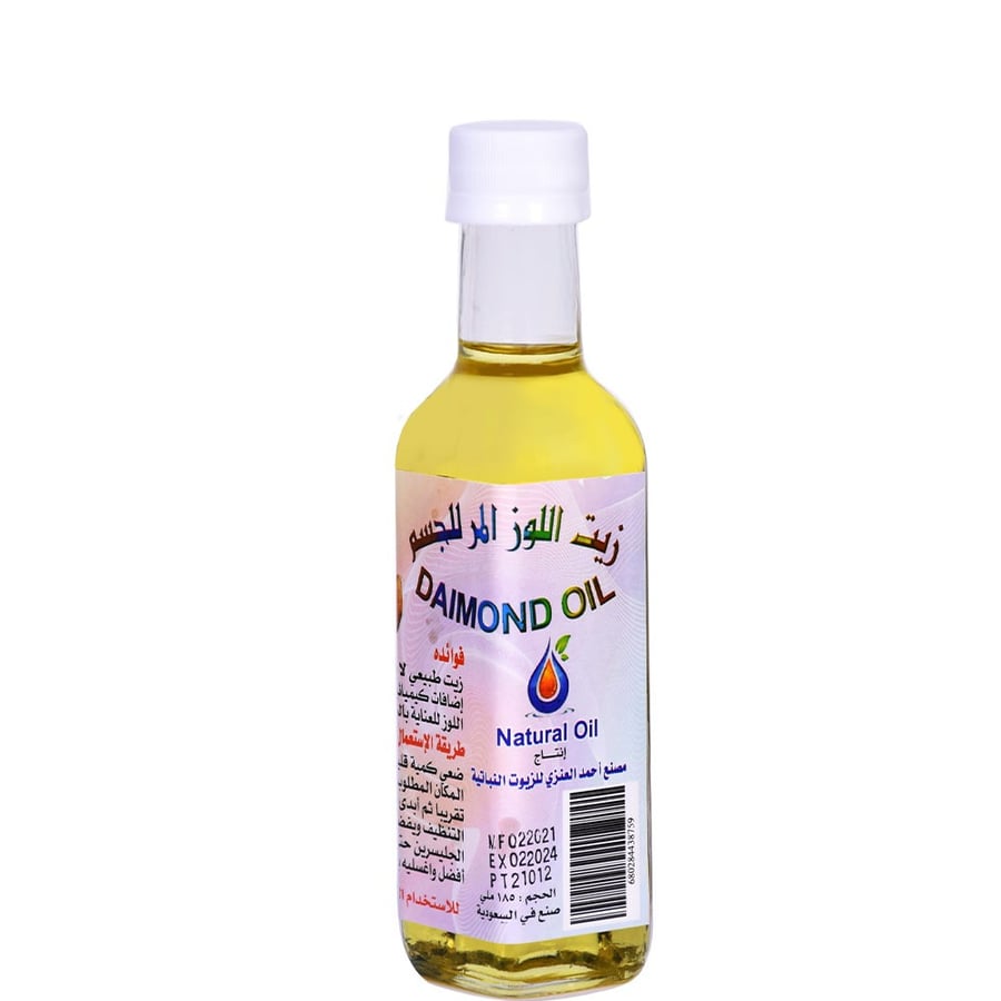 Bitter almond body oil, natural, 185 ml