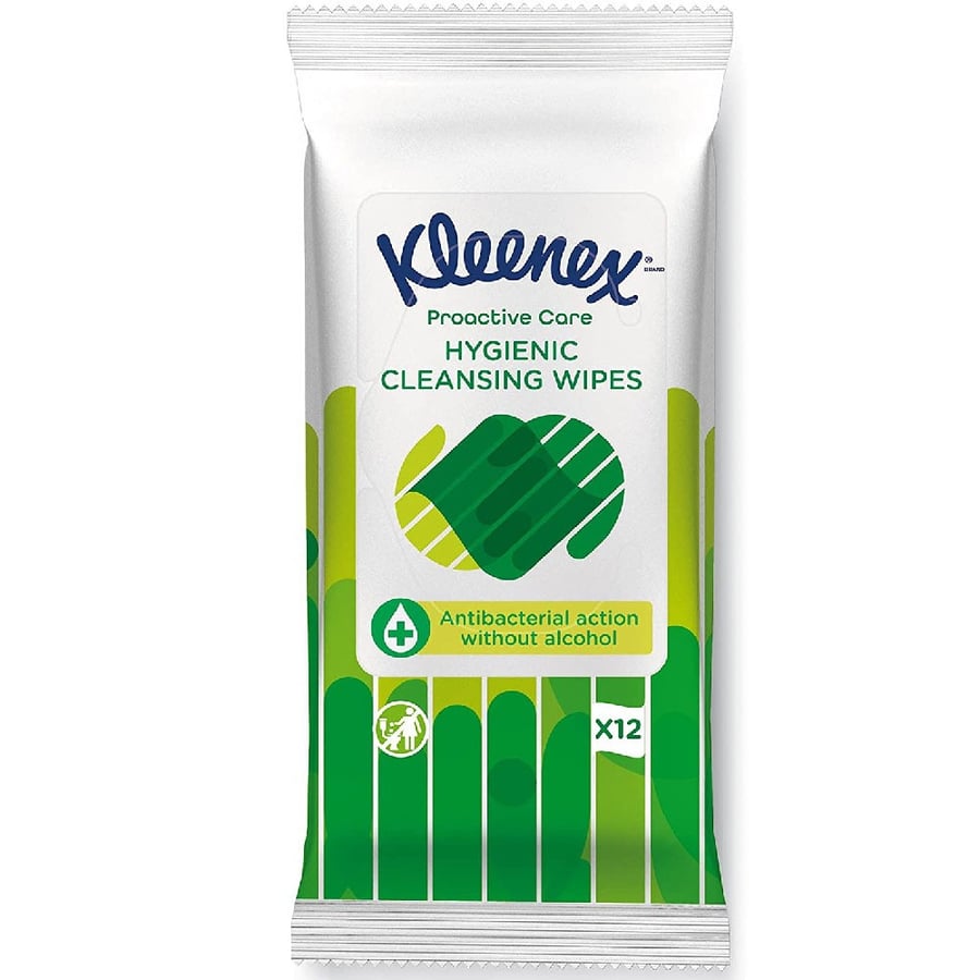 Kleenex hand sanitizer wet wipes, 12 wipes