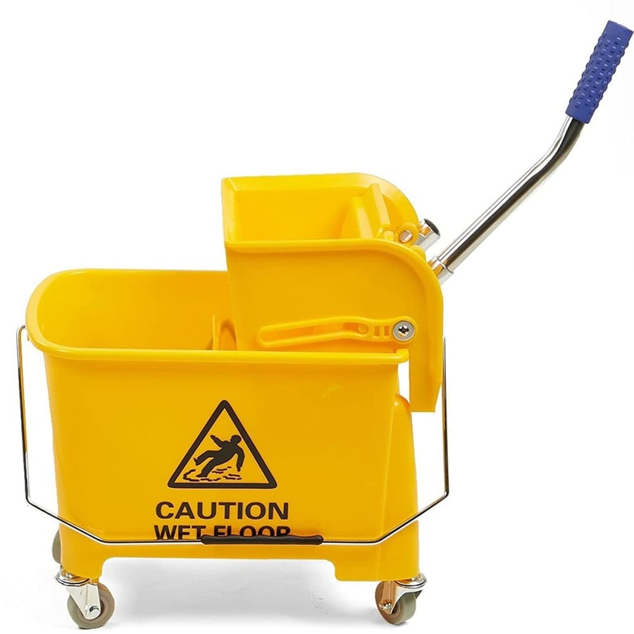 Yellow cleaning cart, Asar, 20 liters
