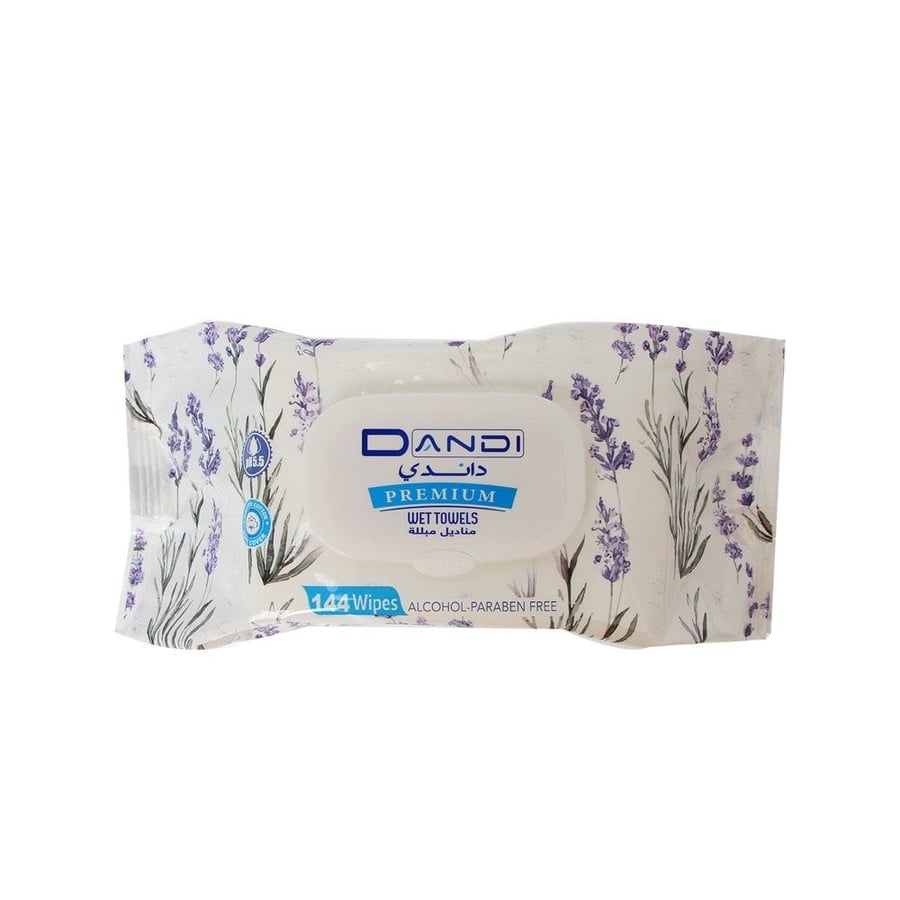 Dandy Premium Wet Wipes 144 Wipes Without Fragrance