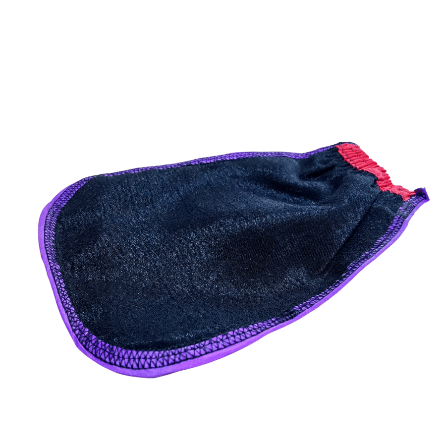 Moroccan body loofah, black color