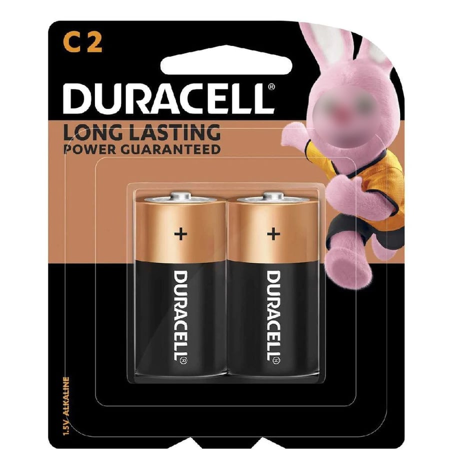 Duracell Long Life Batteries 2pcs C2