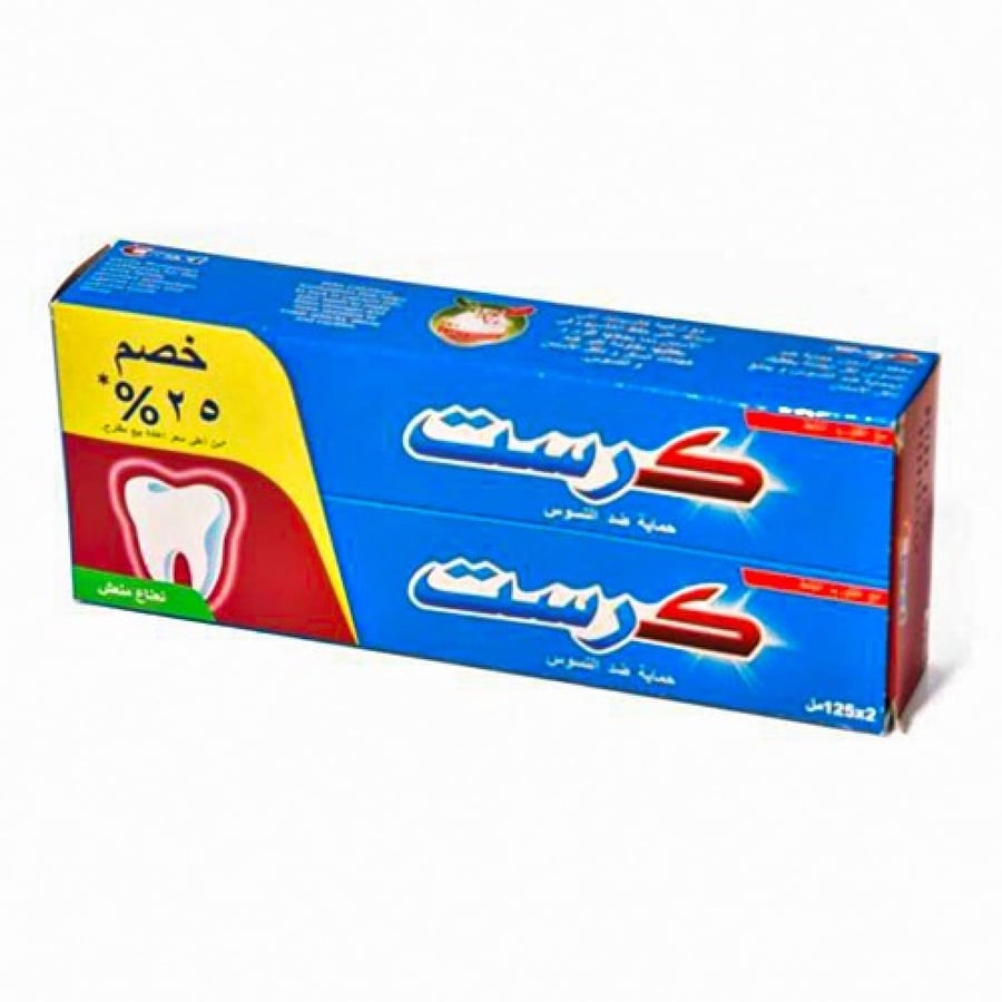 معجون كرست ضد التسوس 125 مل × 2 حبة