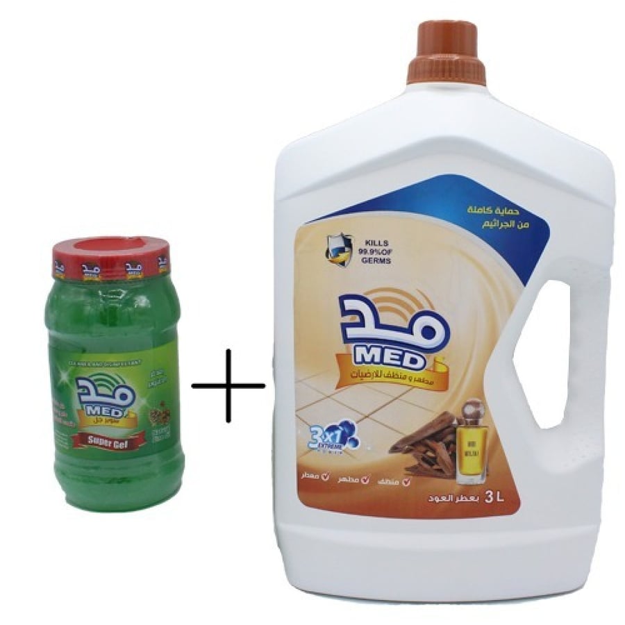 Md Disinfectant 3 liters Oud + Super Gel 500 gm for free