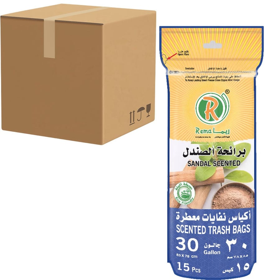 [Carton] Rima Scented Garbage Bags 30 Gallon 15 Bags