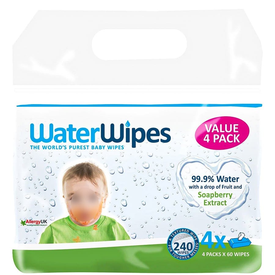 Water Wipes, 240 wipes, 4 boxes
