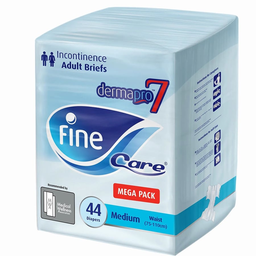 Fine Care Adult Diapers Medium 44 Pieces