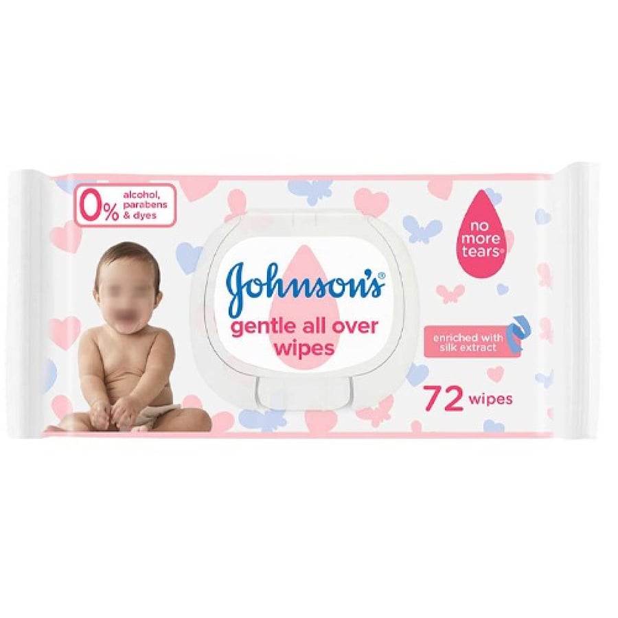 Johnson's baby wet wipes 72 wipes