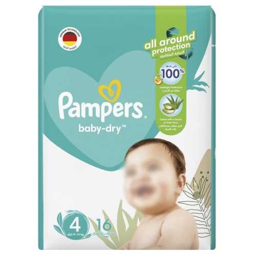 Pampers No. 4 diapers, 16 pieces