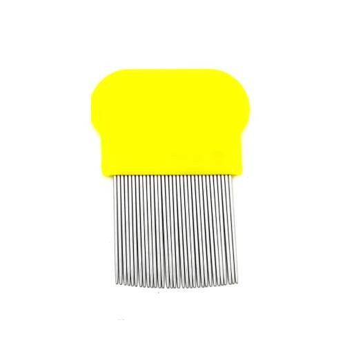 Yellow iron prong lice comb