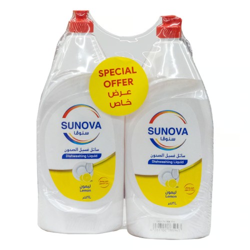 Sunova dishwashing liquid lemon 1 x 2 special offer