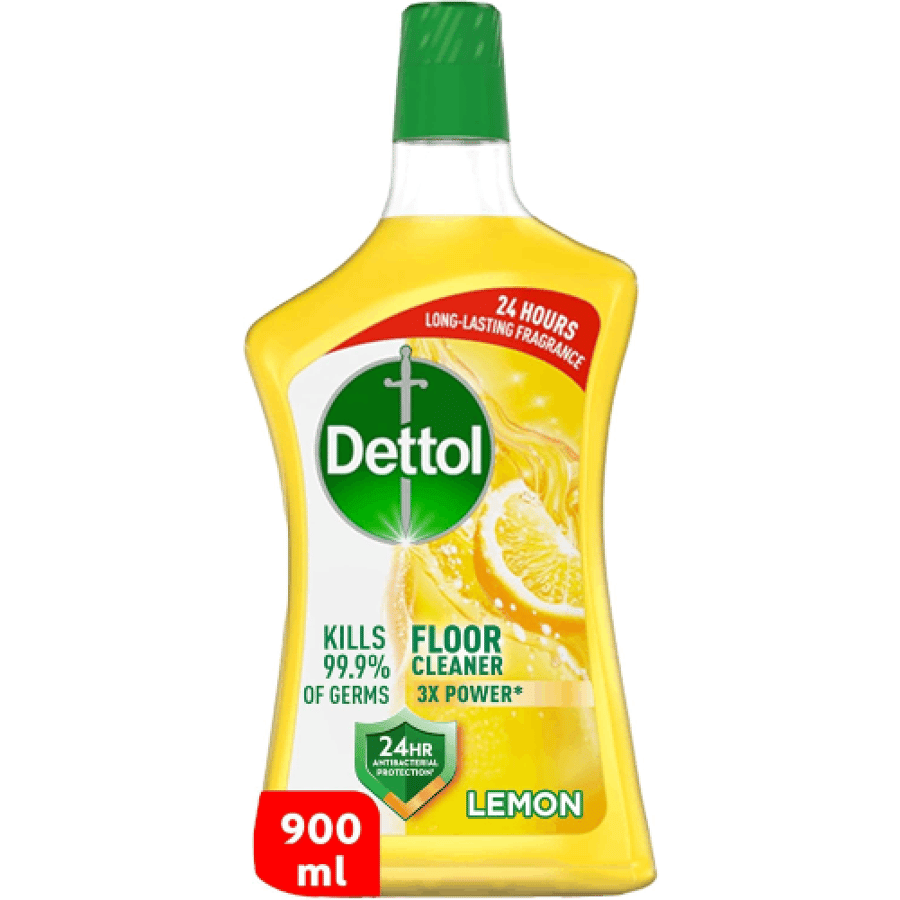 Dettol 3x Powerful Lemon Floor Cleaner - 900ml