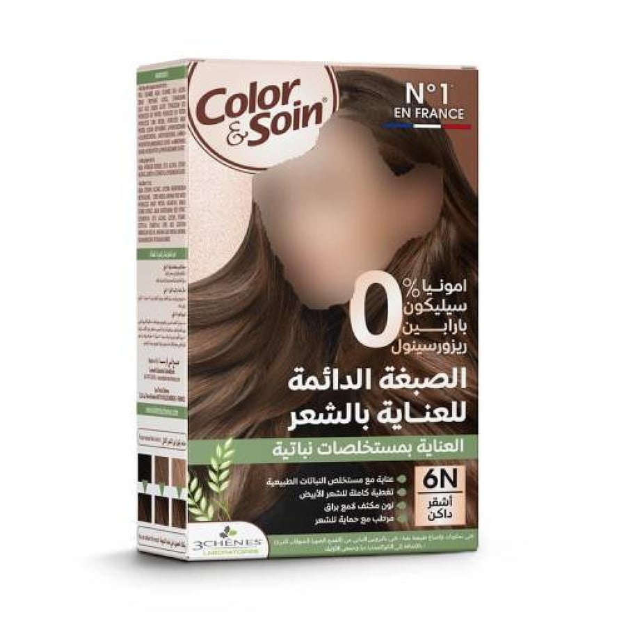 كلر آند سوين صبغة شعر أشقر داكن - 6N