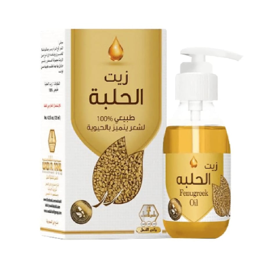 Fenugreek oil for vibrant hair from Wadi Al-Nahil, 125 ml