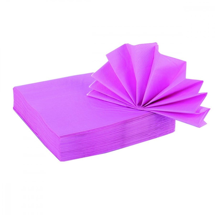 Colorful dining napkins, 50 napkins
