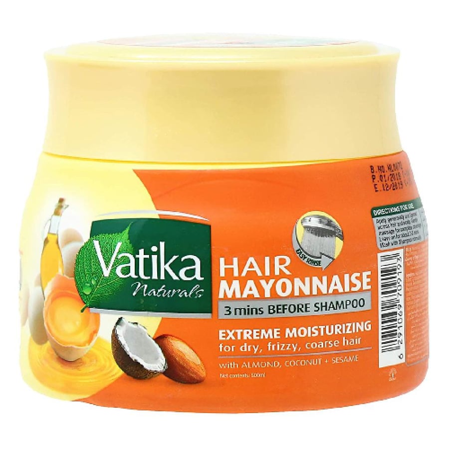 Vatika Naturals Mayonnaise to moisturize hair and treat dry and dull hair - 500 grams