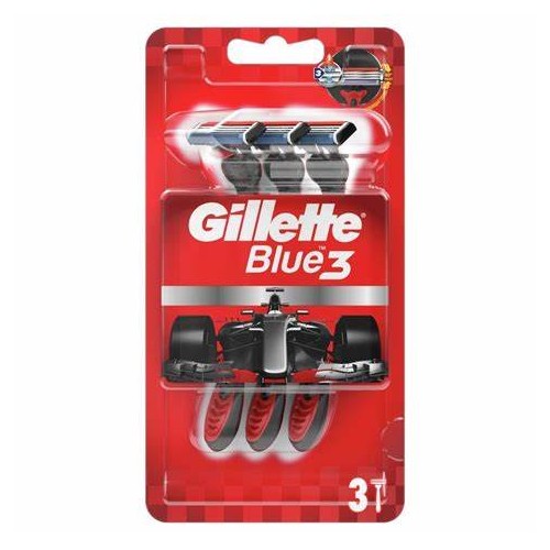 Gillette Blue 3 Comfort Razor Red
