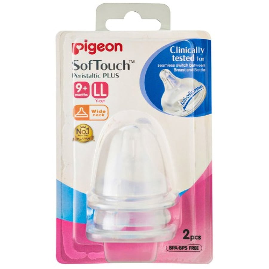 Pigeon Soft Y-shaped nipple, 9+ months, 2 pieces