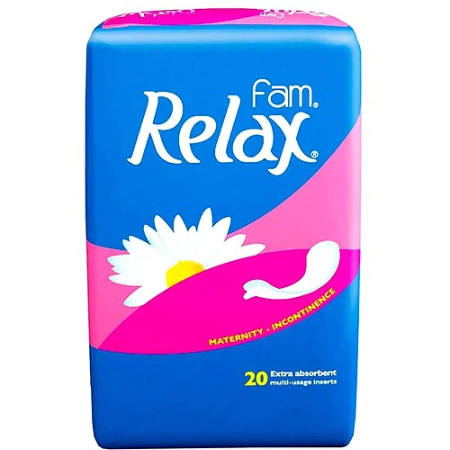 Fam Relax Postpartum Feminine Pads 20 Pieces, Extra Large Size