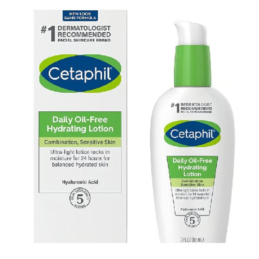 Cetaphil Daily Lotion for Sensitive Skin, Oil-Free and Fragrance-Free - 88 ml