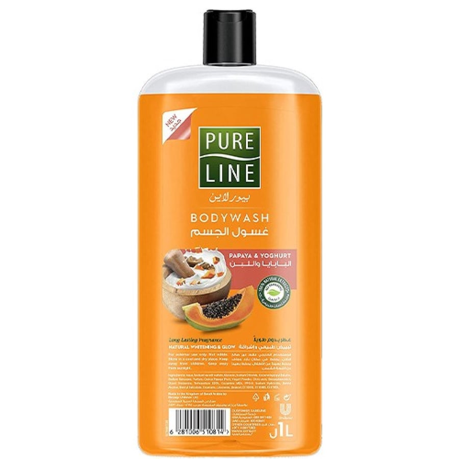 Pure Line Liquid Body Wash Papaya and Coffee 1 liter