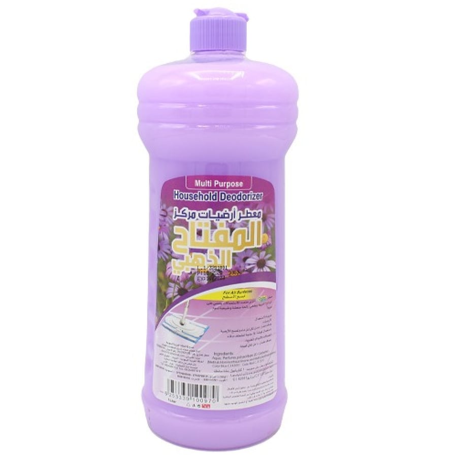 Golden Key Concentrated Floor Freshener, 1 liter, blue