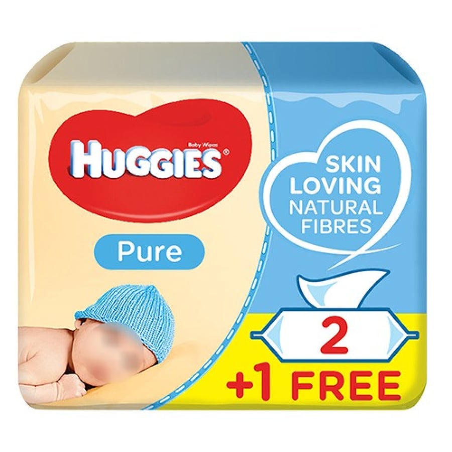 Huggies wet wipes 2+1 free 168 wipes