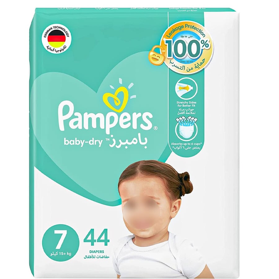 Pampers Mega No. 7 Diapers, 44 Count