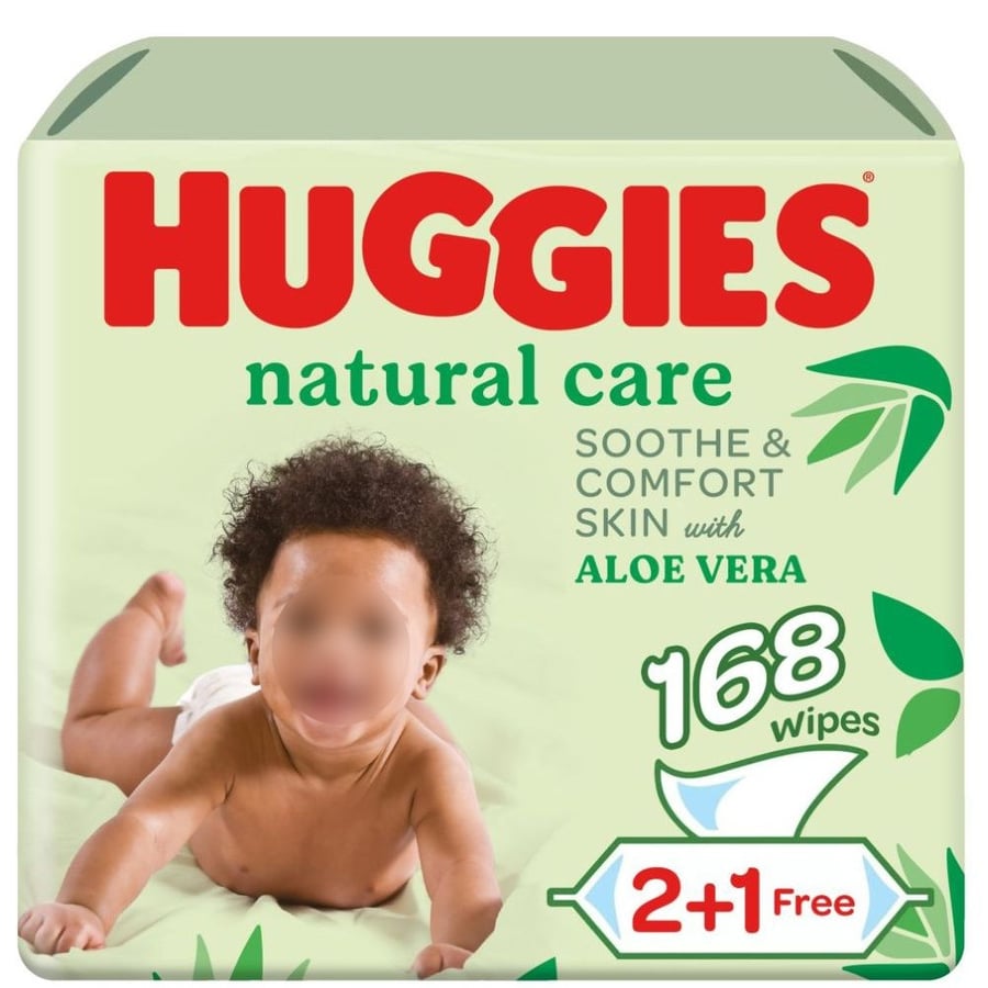 Huggies wet wipes 2+1 free 168 wipes