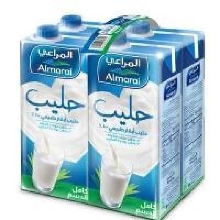 حليب المراعي كامل الدسم طويل الاجل 4*1لتر- (شد)