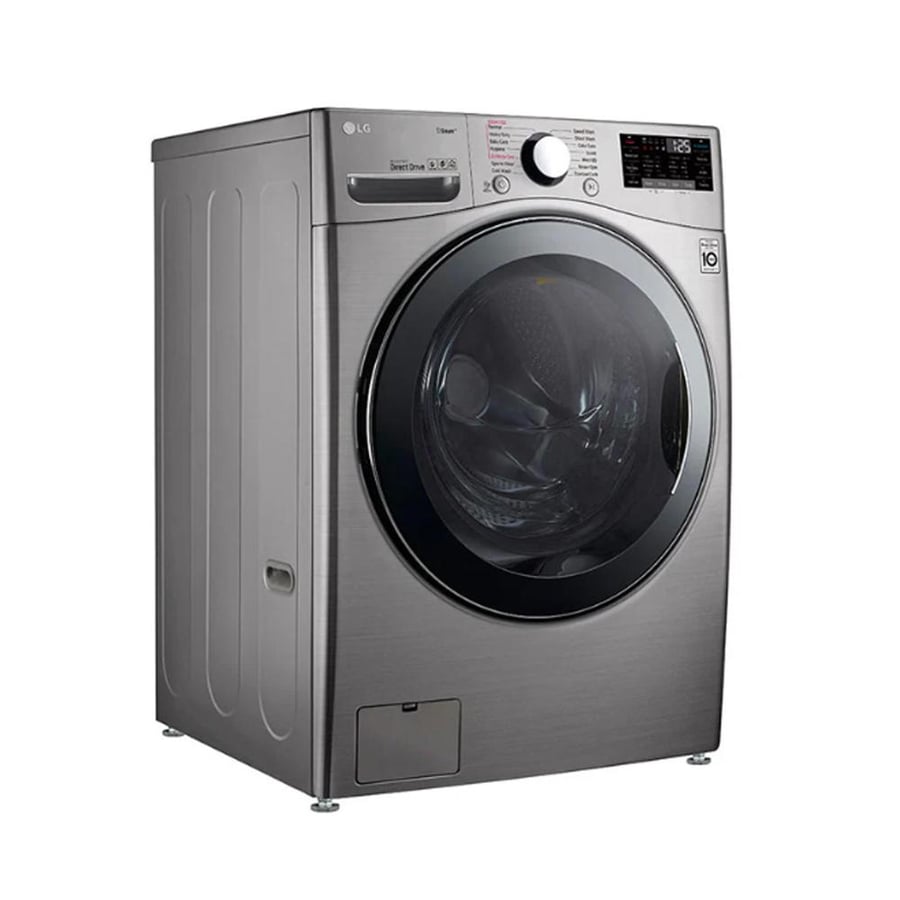 LG washing machine automatic front load 13 kg with ThinQ Wi-Fi technology - silver - WS1308XMT