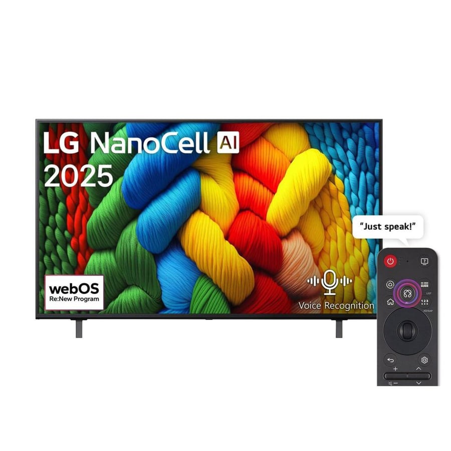 LG 65-inch Smart Webos screen - Magic Remote - 65NANO80A6A