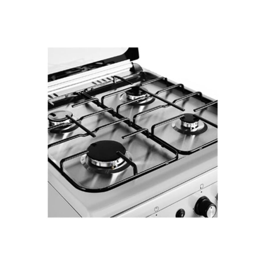 فرست شيف فرن غاز 4 عيون - 55×55 سم - أمان كامل + شواية - أسود - C5555S3V