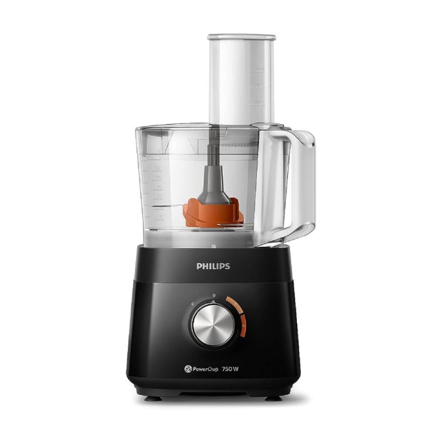 Philips food processor 1.5 liter - 750 watt - two speeds - black - HR7302/90