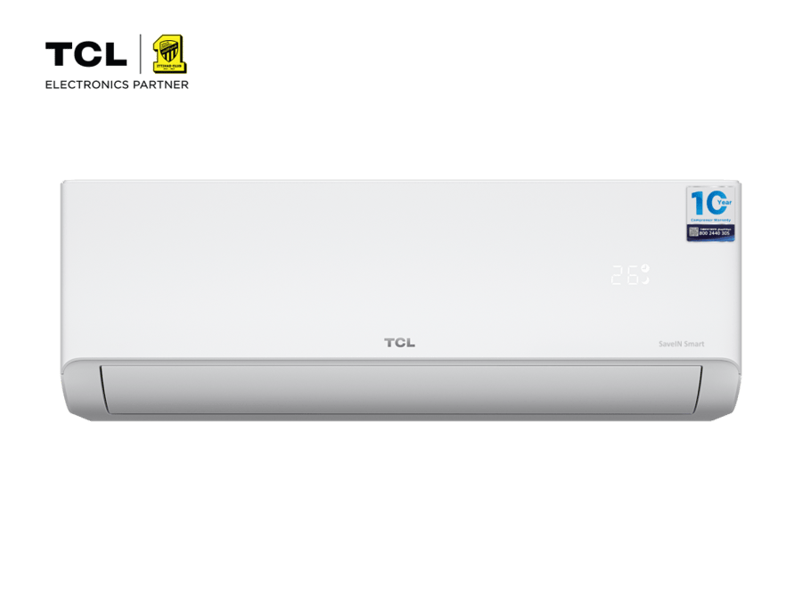 تي سي ال مكيف جداري 22300 وحدة أسمية 21600 وحدة فعلية سيف ان سمارت انفرتر حار بارد TAC24HSU/ZTMI