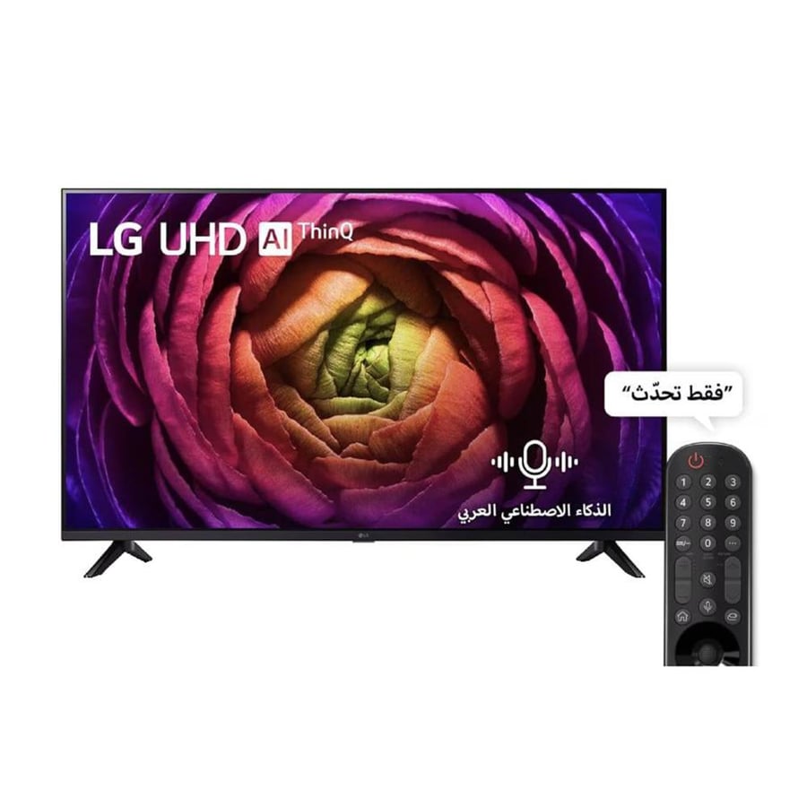 ال جي شاشة  UHD الذكي 4K مقاس 65 بوصة نظام تشغيل WebOS الريموت السحري الذكاء الاصطناعي للصوت HDR10 Pro 4K Upscaling سلسلة UR73 موديل 65UR73006LA