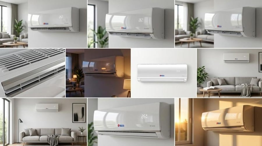 تكنو بيست مكيف سبليت 28200 وحدة - 2.5 طن - بارد فقط - إنفرتر- فريون R32 - موديل BSAC-3026CI